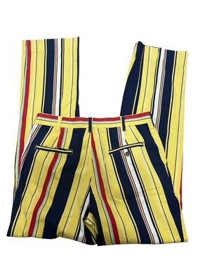 Loudmouth Yellow, Navy & Red Striped Men's Pants. 32”X32”
